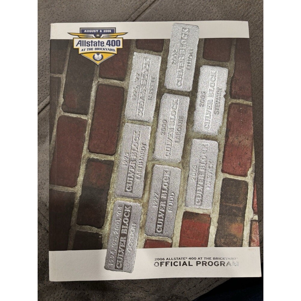 2006 Brickyard 400 NASCAR Official Race Program Racing Indianapolis Speedway